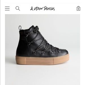 & Other Stories Leather Snow Boot